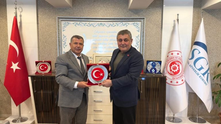 BAŞKAN YILDIRIM’DAN SGK İL MÜDÜRÜ TANRIÖVER’E İADE-İ ZİYARET