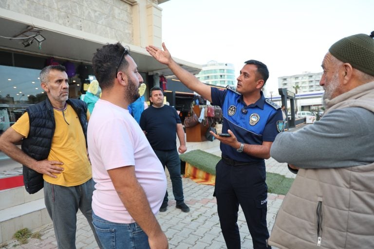 AKSUDA YOL VE KALDIRIM İŞGALLERİNE YÖNELİK DENETİMLER DEVAM EDİYOR