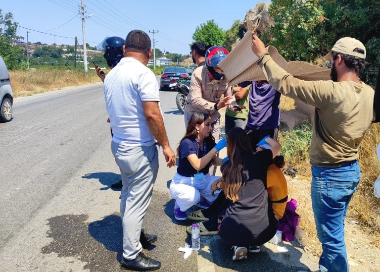 AKSU BELEDİYESİNDEN YARALI VATANDAŞA İLK MÜDAHALE
